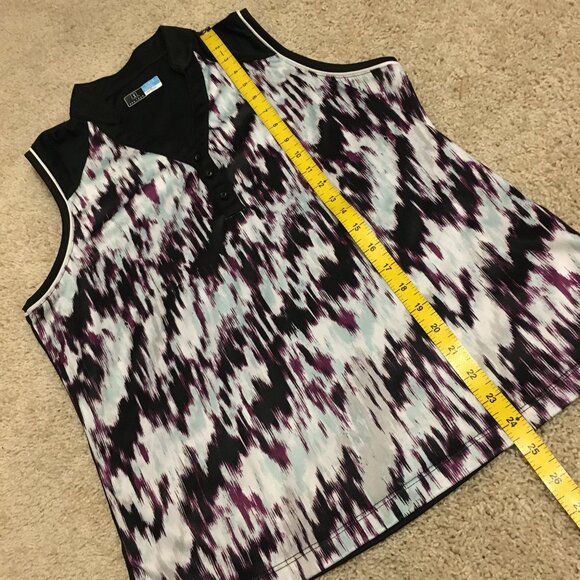 PGA Tour Abstract Pattern Casual Golf Tank Top - Picture 15 of 15